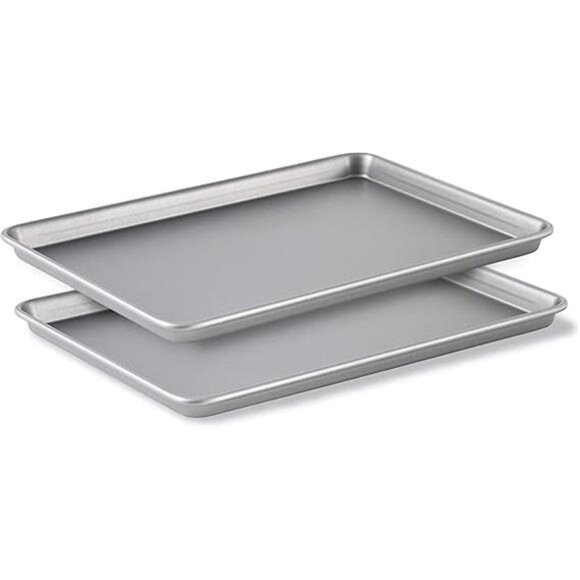 Premium Nonstick Baking Pans Set of 2, 12 x 17 inch, Silverware, Heavy Gauge - Picture 6 of 6